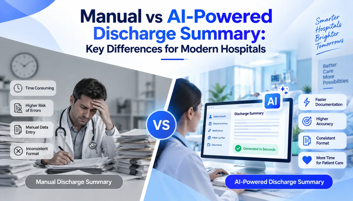 Manual vs AI-Powered Discharge Summary: Key Differences